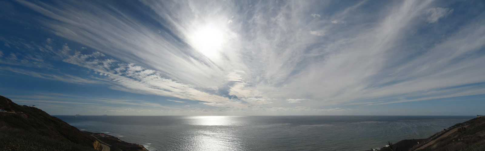 POINT LOMA CLOUD FAN Collectible Panorama Cloud Photographic Print by Mark Smollin